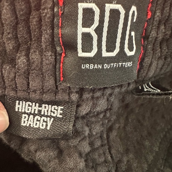 BDG High Rise Baggy Corduroy Pants-Size 30-Black - Picture 5 of 8